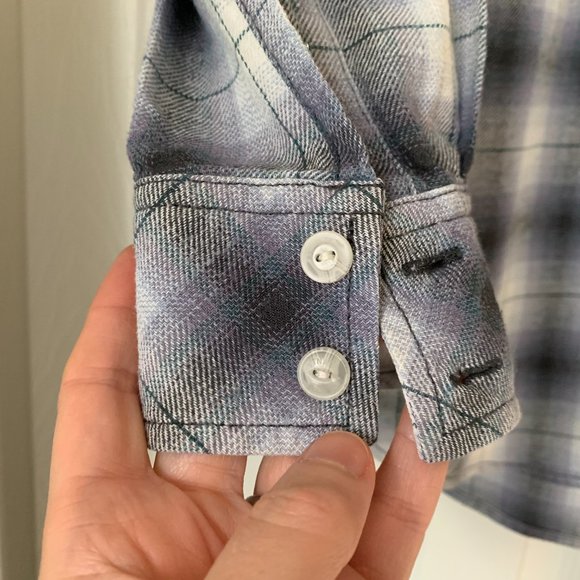 TNA Oversized Fit Flannel Plaid Shirt - Picture 5 of 7